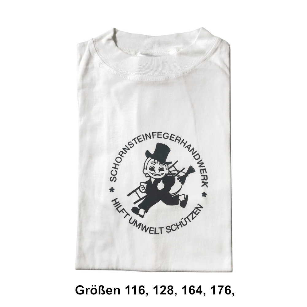 T-Shirt weiss mit Schornsteinfeger für Kinder